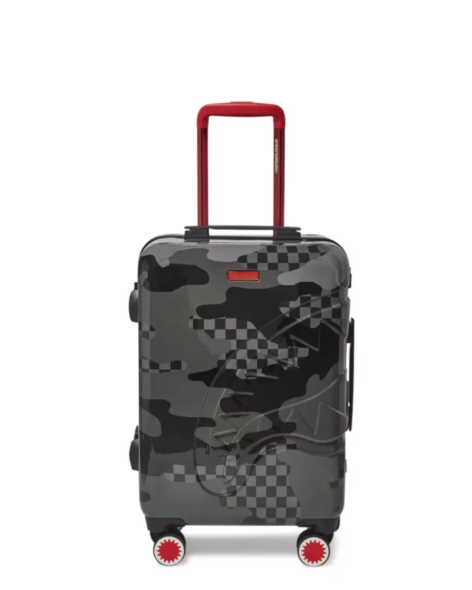 3AM NEVER SLEEP SHARKITECTURE HARDSHELL CARRY-ON LUGGAGE 3AM NEVER SLEEP SHARKITECTURE HARDSHELL CARRY-ON LUGGAGE