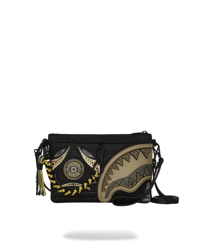 A.I. AFRICAN INTELLIGENCE SHARKS OF THE GOLD OCEAN CROSSOVER CLUTCH – SANDFLOWER COLLAB A.I. AFRICAN INTELLIGENCE SHARKS OF THE GOLD OCEAN CROSSOVER CLUTCH – SANDFLOWER COLLAB