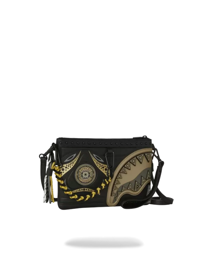 A.I. AFRICAN INTELLIGENCE SHARKS OF THE GOLD OCEAN CROSSOVER CLUTCH – SANDFLOWER COLLAB A.I. AFRICAN INTELLIGENCE SHARKS OF THE GOLD OCEAN CROSSOVER CLUTCH – SANDFLOWER COLLAB