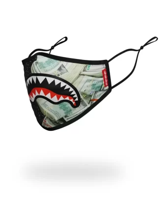 ADULT PARTY SHARK FORM FITTING FACE MASK