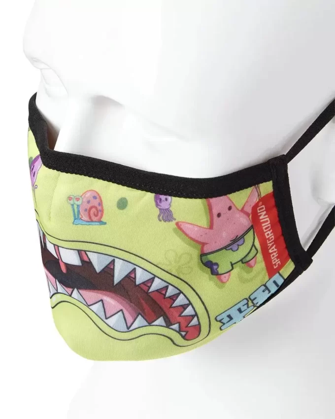 ADULT SPONGEBOB JAPAN SHARK FORM FITTING FACE-COVERING ADULT SPONGEBOB JAPAN SHARK FORM FITTING FACE-COVERING