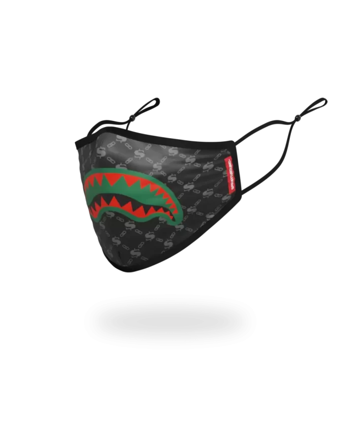 ADULT SPUCCI (BLACK) FORM-FITTING FACE MASK ADULT SPUCCI (BLACK) FORM-FITTING FACE MASK