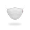 ADULT WHITE ON WHITE SHARK FORM-FITTING FACE MASK ADULT WHITE ON WHITE SHARK FORM-FITTING FACE MASK