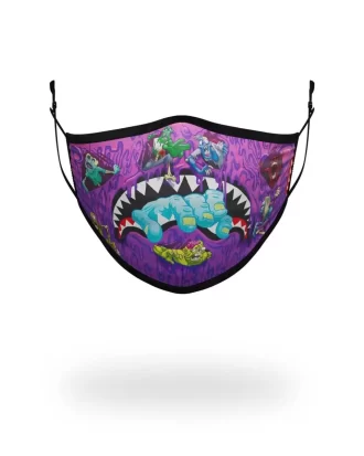 ADULT ZOMBIE SHARK FORM FITTING FACE MASK