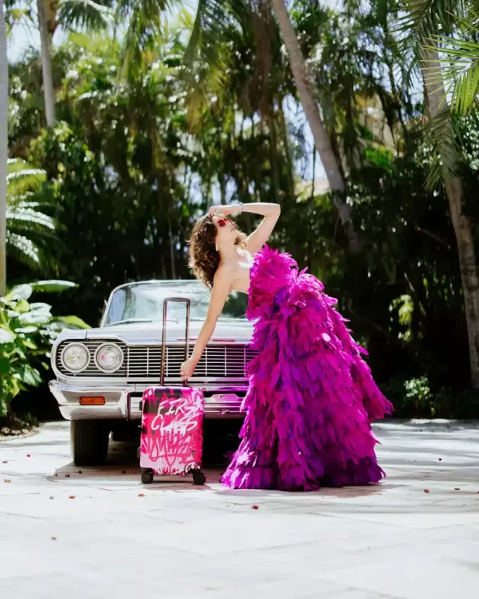 AFTERGLOW SKYGLOW SHARKNAUTICS HARDSHELL CARRY-ON LUGGAGE AFTERGLOW SKYGLOW SHARKNAUTICS HARDSHELL CARRY-ON LUGGAGE