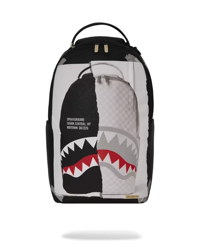 BAG ON BAG OPTICAL ILLUSION SHARKS IN PARIS BACKPACK BAG ON BAG OPTICAL ILLUSION SHARKS IN PARIS BACKPACK