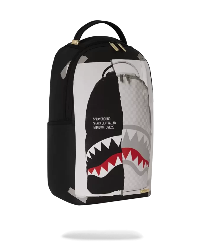 BAG ON BAG OPTICAL ILLUSION SHARKS IN PARIS BACKPACK BAG ON BAG OPTICAL ILLUSION SHARKS IN PARIS BACKPACK