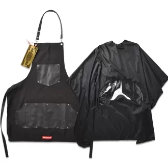 BARBER APRON CAPE SET