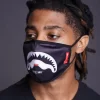 BITE ME SHARK (BLK) POLYESTER FACE MASK BITE ME SHARK (BLK) POLYESTER FACE MASK