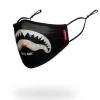 BITE ME SHARK (BLK) POLYESTER FACE MASK BITE ME SHARK (BLK) POLYESTER FACE MASK