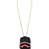 BLACK CHENILLE SHARK BACKPACK CHAIN