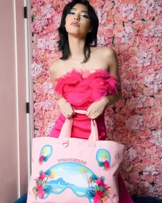 BORA BORA SHARK ISLAND VILLA BEACH TOTE