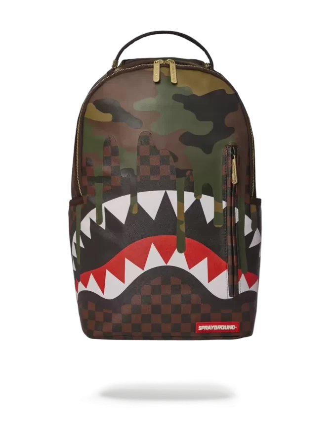 CAMO DRIP SHARKS IN PARIS BACKPACK (DLXV) CAMO DRIP SHARKS IN PARIS BACKPACK (DLXV)