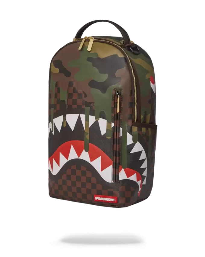 CAMO DRIP SHARKS IN PARIS BACKPACK (DLXV) CAMO DRIP SHARKS IN PARIS BACKPACK (DLXV)