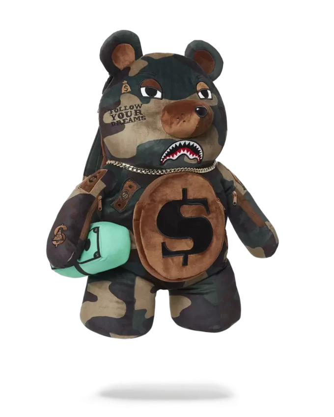 CAMOCHECK MONEYBEAR TEDDYBEAR BACKPACK CAMOCHECK MONEYBEAR TEDDYBEAR BACKPACK