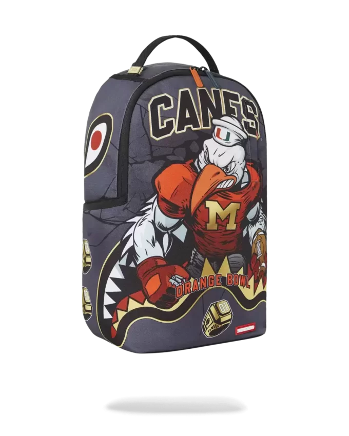 CANES MUSCLE UNIVERSITY OF MIAMI BACKPACK (WITH WARREN SAPP) CANES MUSCLE UNIVERSITY OF MIAMI BACKPACK (WITH WARREN SAPP)