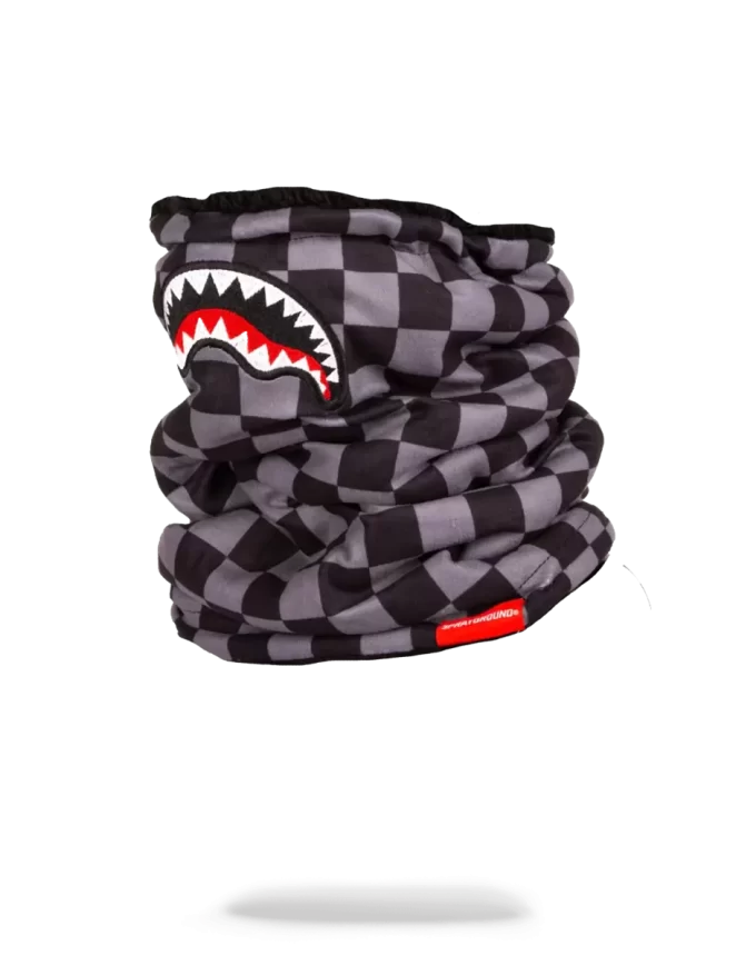 CHECKERED SHARK NECK WARMER