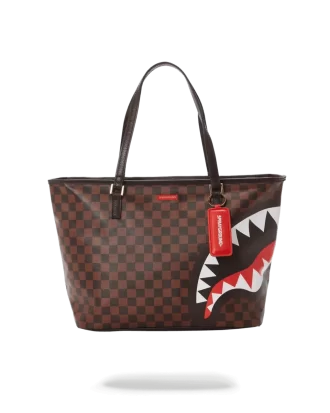 CHECKS IN CAMOFLAUGE TOTE CHECKS IN CAMOFLAUGE TOTE