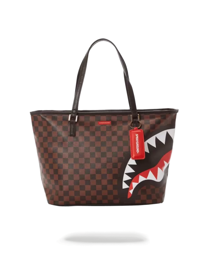 CHECKS IN CAMOFLAUGE TOTE CHECKS IN CAMOFLAUGE TOTE
