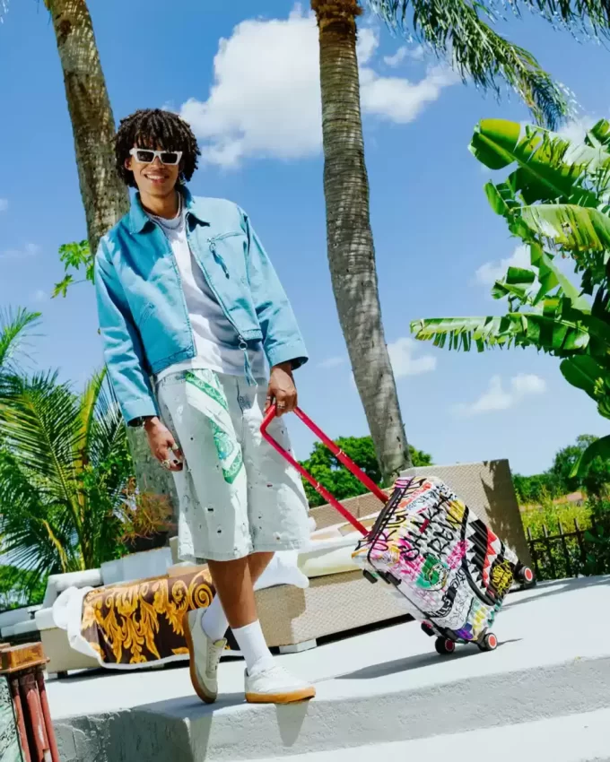 CREATE ANOTHER DAY SHARKNAUTICS HARDSHELL CARRY-ON LUGGAGE CREATE ANOTHER DAY SHARKNAUTICS HARDSHELL CARRY-ON LUGGAGE