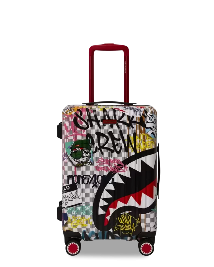 CREATE ANOTHER DAY SHARKNAUTICS HARDSHELL CARRY-ON LUGGAGE CREATE ANOTHER DAY SHARKNAUTICS HARDSHELL CARRY-ON LUGGAGE