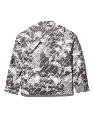 DOUBLE YOKE SNAP FRONT JACKET (GREY) DOUBLE YOKE SNAP FRONT JACKET (GREY)