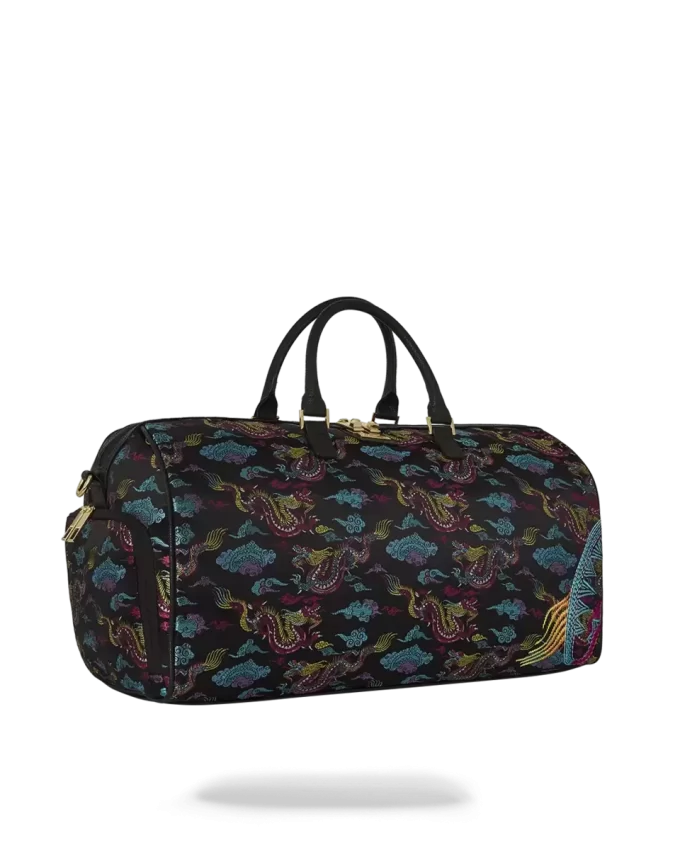 EMBROIDERED DRAGONS DUFFLE EMBROIDERED DRAGONS DUFFLE
