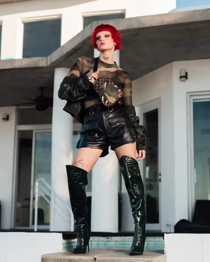 EXTERIOR GOLD ZIP POCKET SHARKS IN PARIS BACKPACK SLING EXTERIOR GOLD ZIP POCKET SHARKS IN PARIS BACKPACK SLING