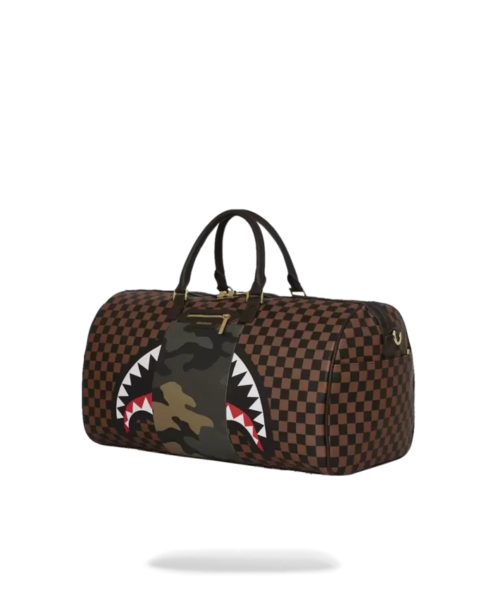 EXTERIOR GOLD ZIP POCKET SHARKS IN PARIS DUFFLE EXTERIOR GOLD ZIP POCKET SHARKS IN PARIS DUFFLE