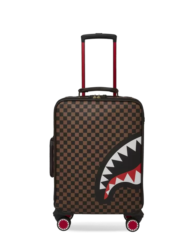 EXTERIOR GOLD ZIP POCKET SHARKS IN PARIS JETSETTER CARRY-ON LUGGAGE EXTERIOR GOLD ZIP POCKET SHARKS IN PARIS JETSETTER CARRY-ON LUGGAGE