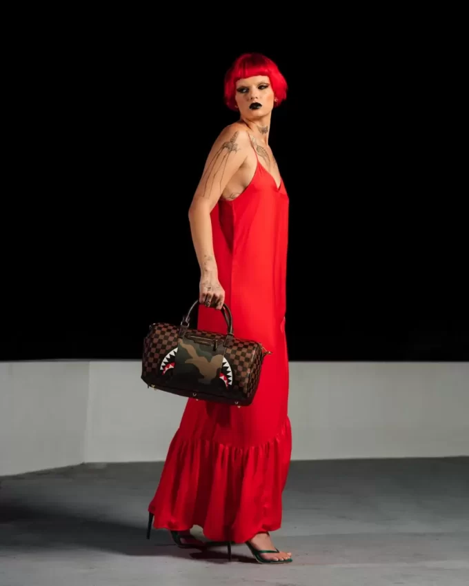 EXTERIOR GOLD ZIP POCKET SHARKS IN PARIS MINI DUFFLE EXTERIOR GOLD ZIP POCKET SHARKS IN PARIS MINI DUFFLE