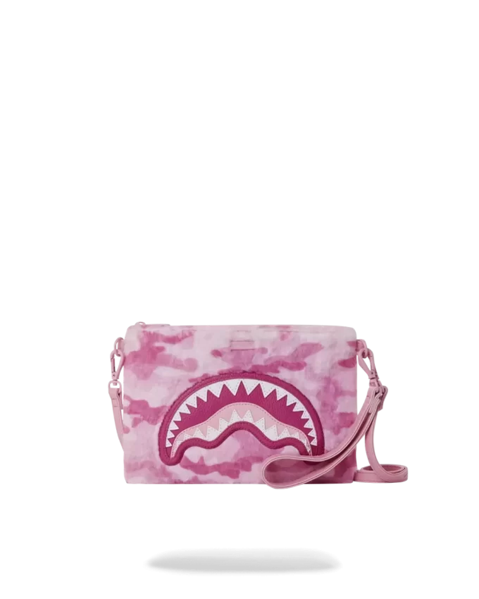 FURRROCIOUS IN PINK CROSSOVER CLUTCH