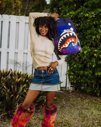 FUTURAMA NIBBLER EAT SHARK DLXR BACKPACK