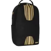 GOLD AND BLACK RACING STRIPES BACKPACK GOLD AND BLACK RACING STRIPES BACKPACK
