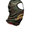 GOLD KNIT SHARK MOUTH SKI MASK
