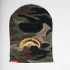 GOLD KNIT SHARK MOUTH SKI MASK