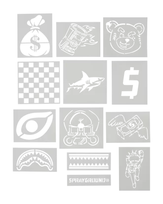 GRAFFITI ARTIST – DESIGN YOUR OWN BACKPACK – 9 STENCILS INCLUDED