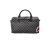 GREY CHECKERED SHARKS IN PARIS MINI DUFFLE