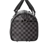GREY CHECKERED SHARKS IN PARIS MINI DUFFLE