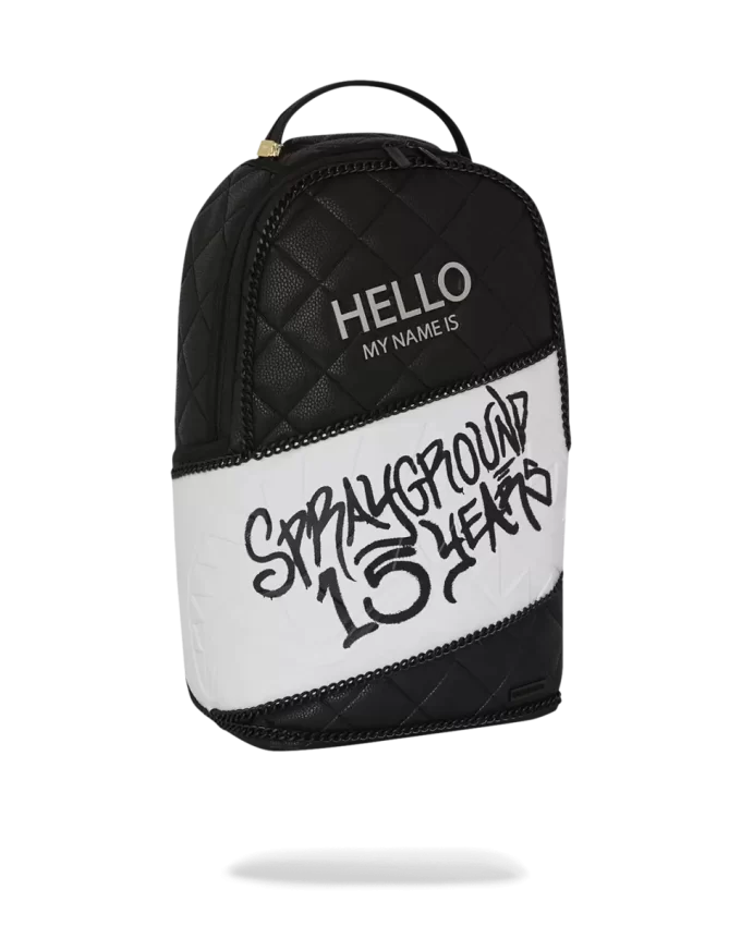 HELLO MY NAME IS 15 YEARS QUILTED BACKPACK (SUPER RARE) HELLO MY NAME IS 15 YEARS QUILTED BACKPACK (SUPER RARE)