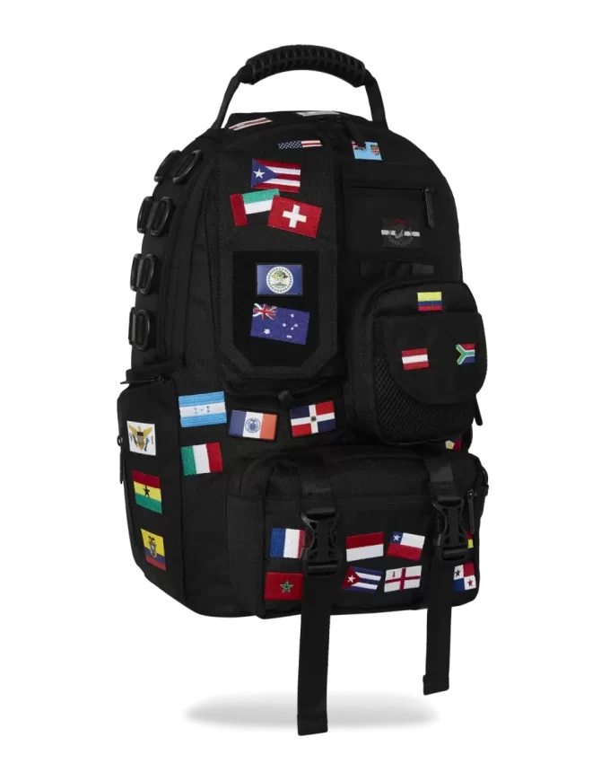 JAMES FIRST CLASS GLOBAL FLAGS SPECIAL OPS CARGO BACKPACK JAMES FIRST CLASS GLOBAL FLAGS SPECIAL OPS CARGO BACKPACK