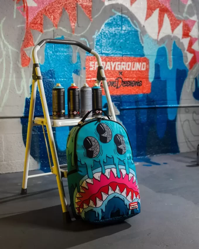 JORGE RODRIGUEZ THE ARTIST COLLAB DRIPS SHARKS BACKPACK JORGE RODRIGUEZ THE ARTIST COLLAB DRIPS SHARKS BACKPACK