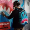 JORGE RODRIGUEZ THE ARTIST COLLAB DRIPS SHARKS BACKPACK JORGE RODRIGUEZ THE ARTIST COLLAB DRIPS SHARKS BACKPACK
