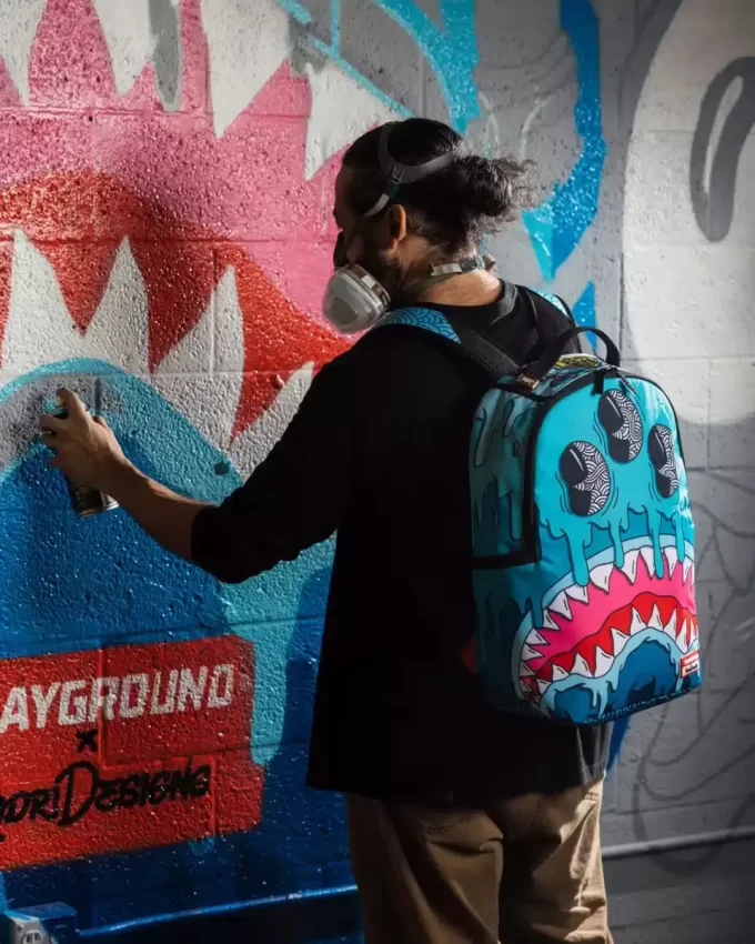 JORGE RODRIGUEZ THE ARTIST COLLAB DRIPS SHARKS BACKPACK JORGE RODRIGUEZ THE ARTIST COLLAB DRIPS SHARKS BACKPACK
