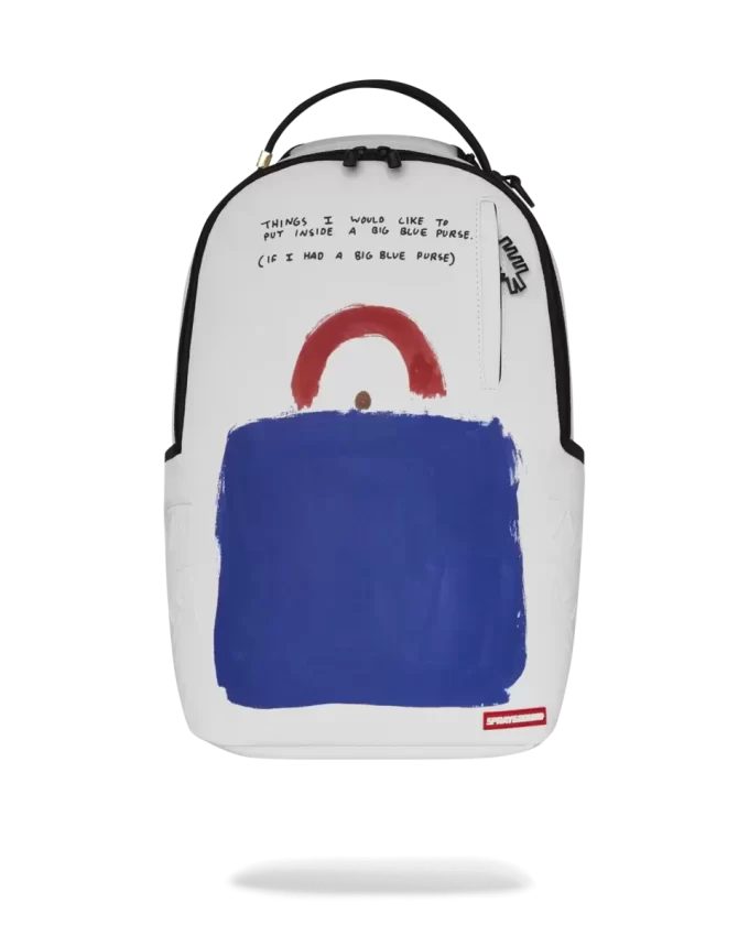 KEITH HARING BIG BLUE PURSE ART BACKPACK KEITH HARING BIG BLUE PURSE ART BACKPACK