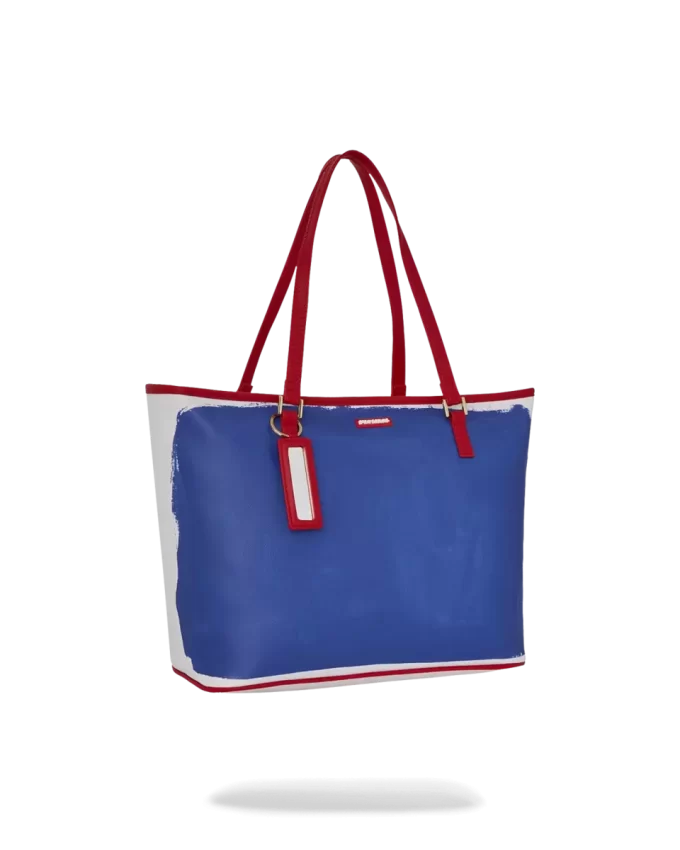 KEITH HARING THE BIG BLUE PURSE ART TOTE KEITH HARING THE BIG BLUE PURSE ART TOTE