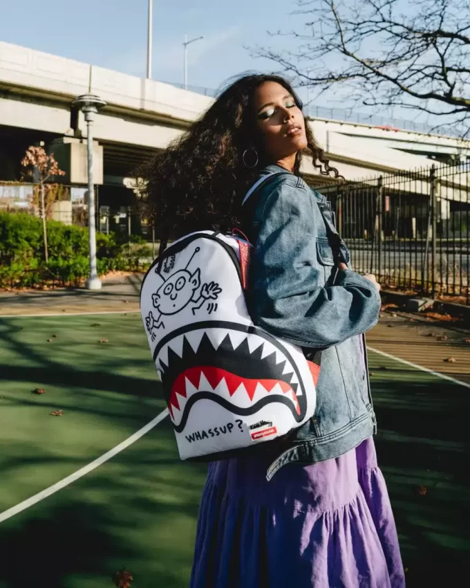 KEITH HARING WHASSUP ALIEN DLX BACKPACK KEITH HARING WHASSUP ALIEN DLX BACKPACK