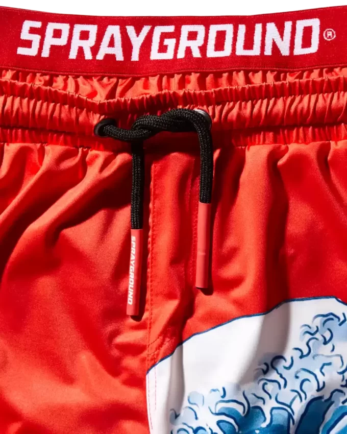 KIDS JAPAN WAVE SWIM TRUNKS (RED) KIDS JAPAN WAVE SWIM TRUNKS (RED)