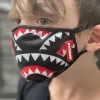 KIDS SHARKMOUTH PATTERN MASK (CLASSIC FIT) KIDS SHARKMOUTH PATTERN MASK (CLASSIC FIT)