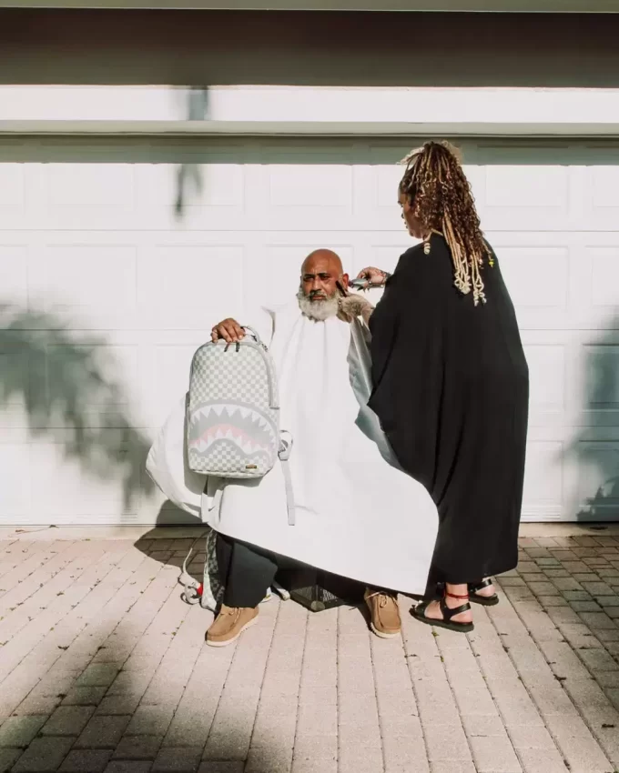 KNIT SHARKS IN PARIS IN CREAM DLX BACKPACK KNIT SHARKS IN PARIS IN CREAM DLX BACKPACK